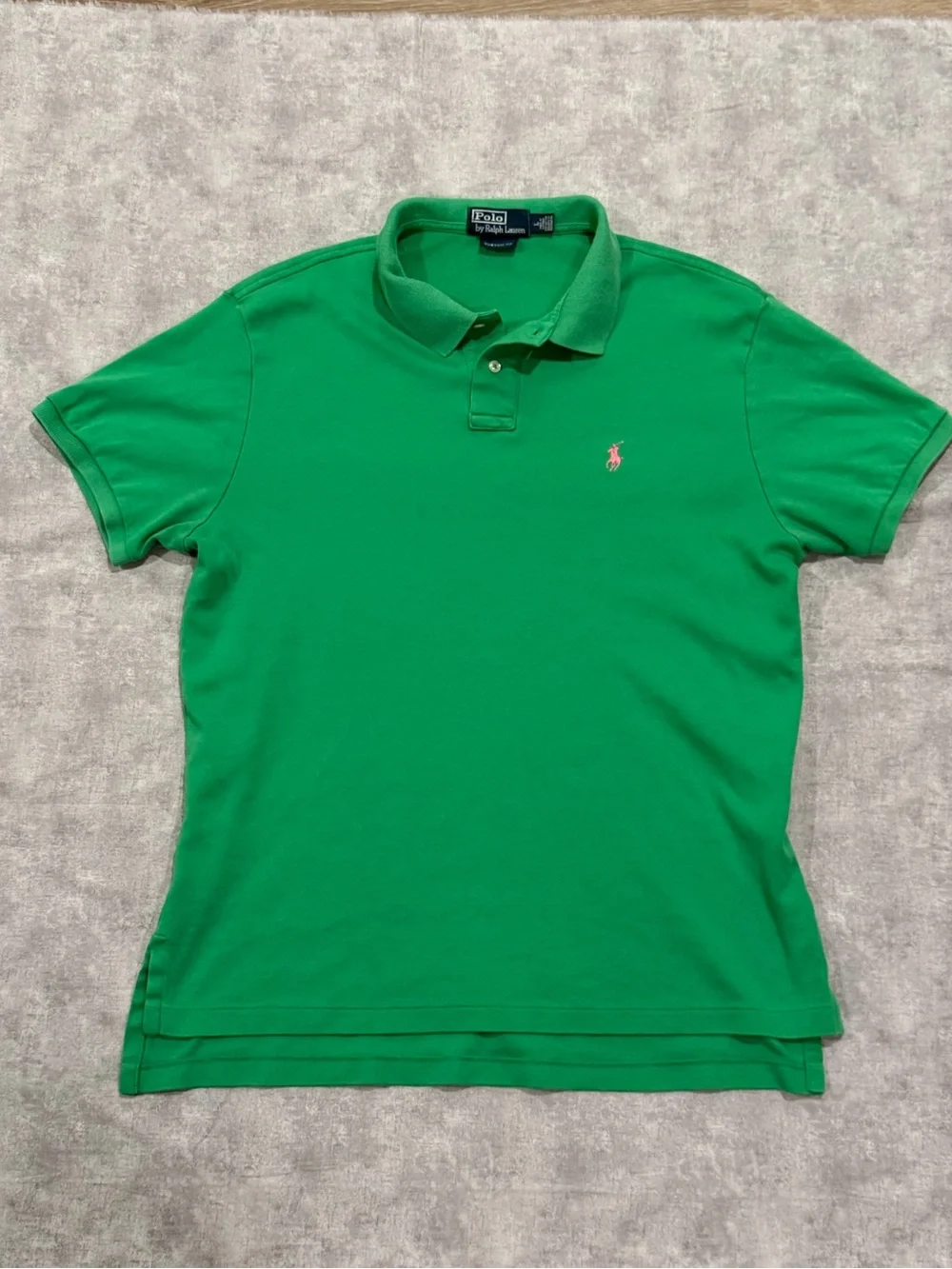 Polo by Ralph Lauren Bright Green Custom Fit Polo